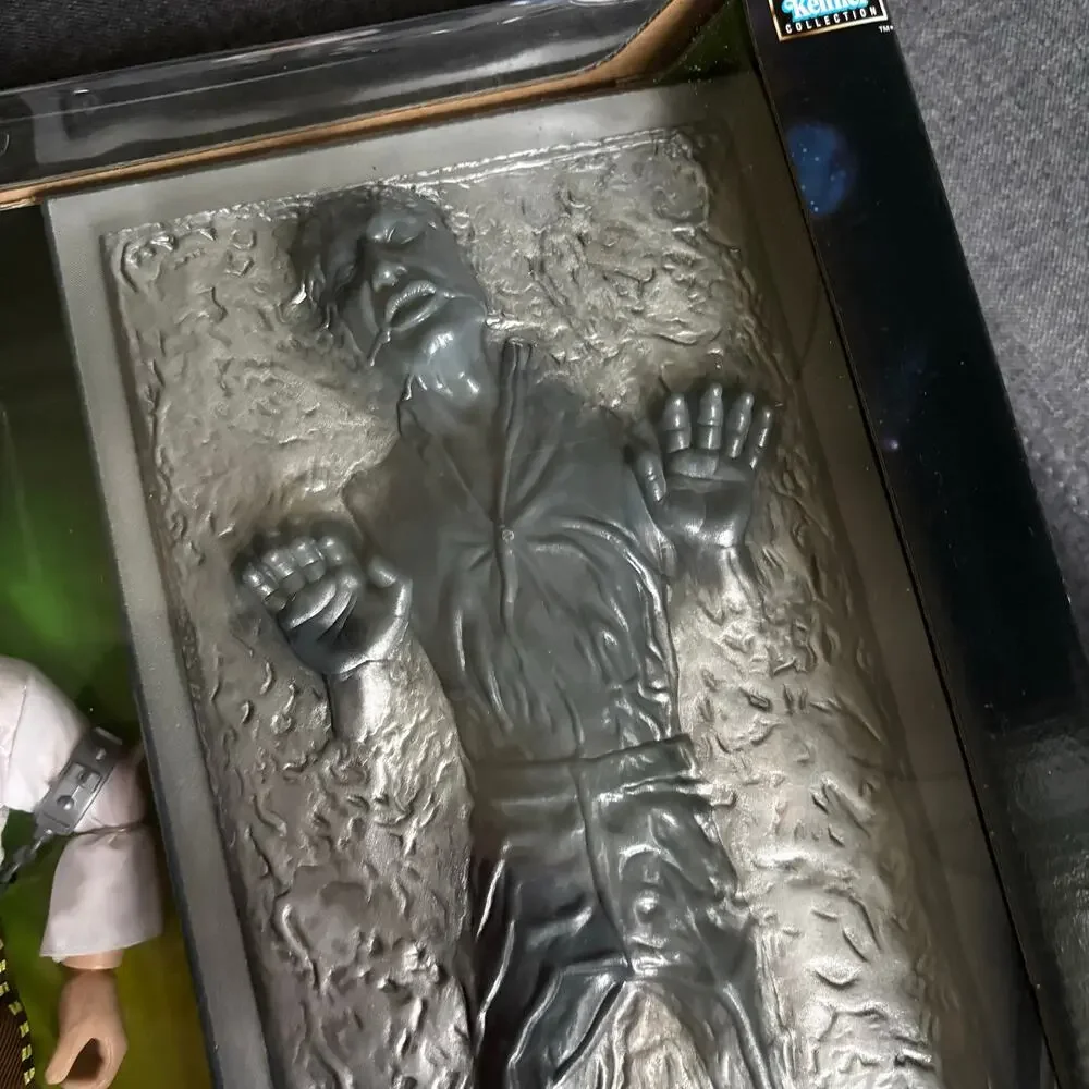 Star Wars Han Solo Action Figure as Prisoner & Carbonite Block - 1998 Vintage
